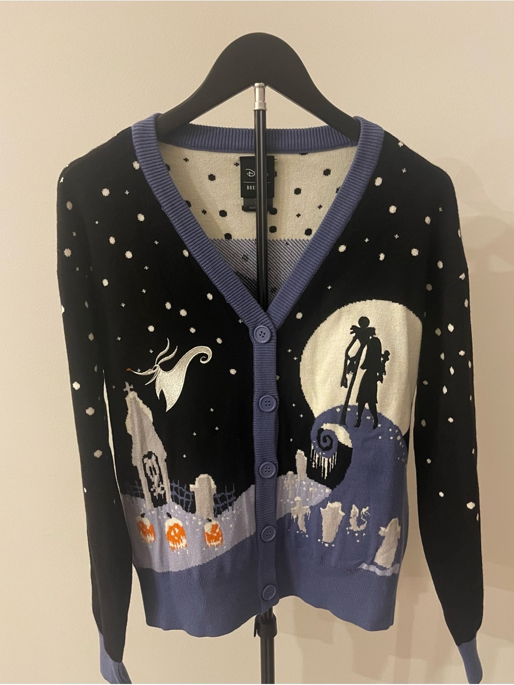 Boxed Lunch Disney Nightmare Before Christmas Embroidered Cardigan Size XS